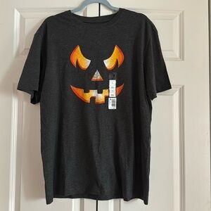 Halloween pumpkin face tshirt